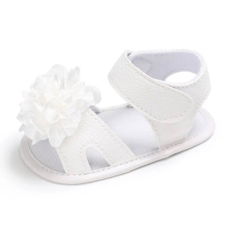 Для маленьких девочек Летняя детская обувь из хлопка для новорожденных цветок Детские сандалии летние Модная одежда для детей, Детская