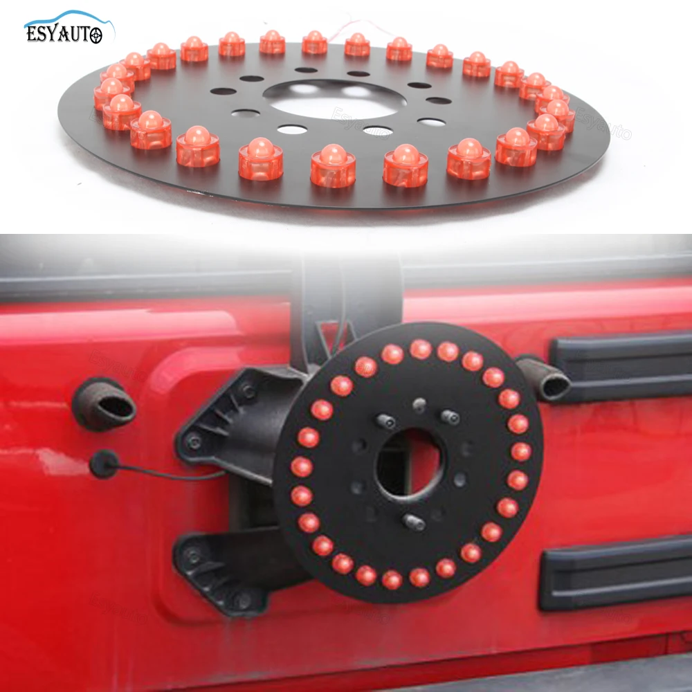 New! LED Lamps Spare Tire Light 3rd Wheel Tail Red Brake Lighting
