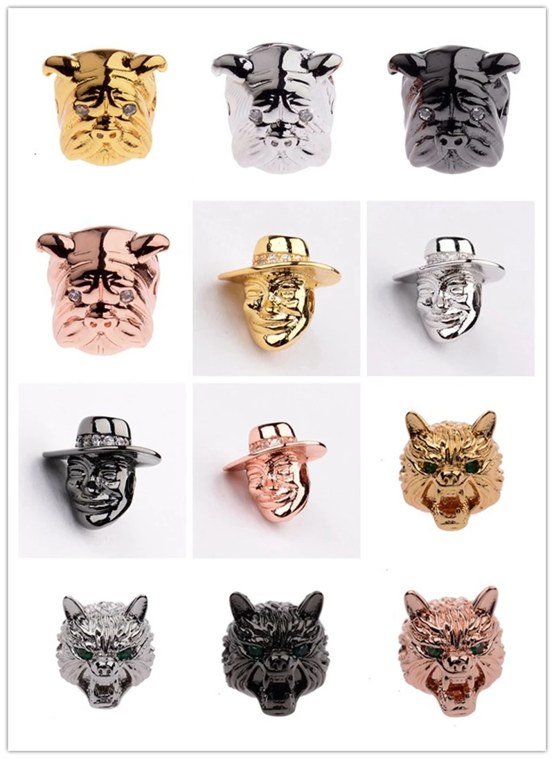 

2018 NEW fashion micro inlaid zircon CZ jewelry accessories suitable for DIY men and women bracelet beaded jewelry production