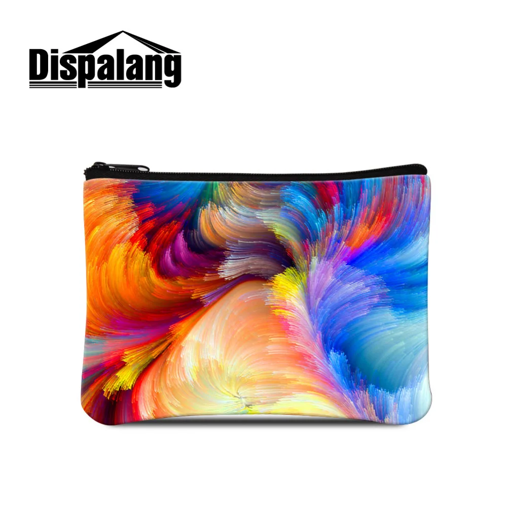 

Dispalang Coin Purse Women Colorful Double Sides Printing Change Purse Zipper Ladies Card Pocket Key Wallets Monederos Monedas
