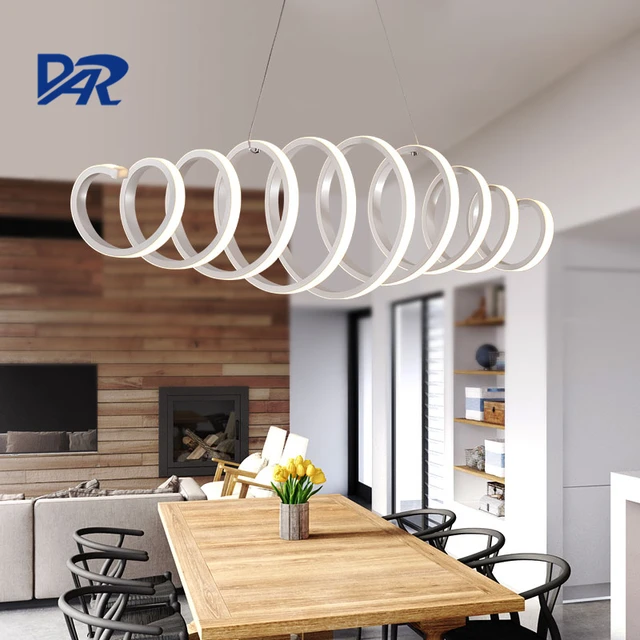 Creative White Acrylic Spring Pendant Lamp Dining Room Modern Led Mesmerizing Lamp For Dining Room Creative White Acrylic Spring Pendant Lamp Dining Room Modern Led Mesmerizing Lamp For Dining Room