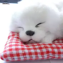 Новинка, украшение для автомобиля, плюшевые игрушки, милая игрушечная игрушка для животных, плюшевая игрушка для Спящих Собак со звуком