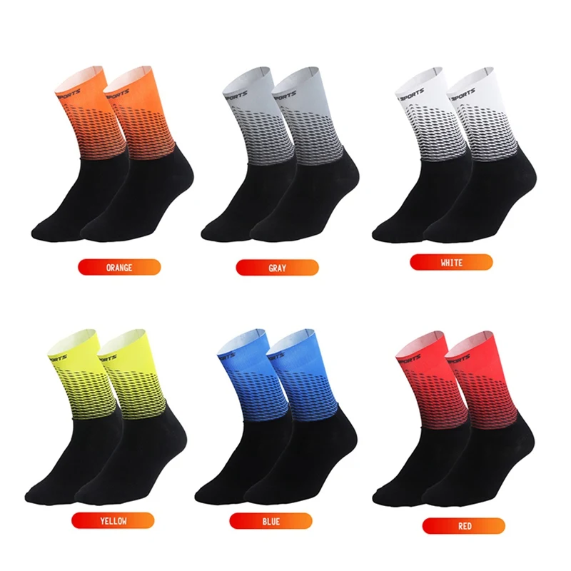 

Anti Slip Breathable Cycling Socks Professional Men Women Compression Bicycle Outdoor Running Sport Socks