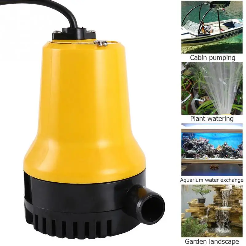 

Flood Dirty Pool Clean Electric Submersible Drain Miniature Pump Water 12V 65W