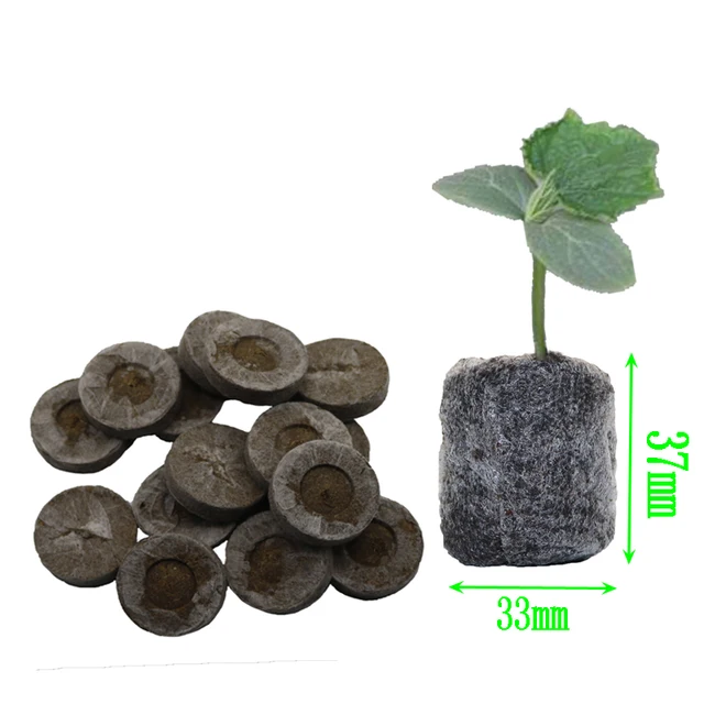8pcs Nursery Soil Block Garden Flowers Planting The Soil Block Plant Seedlings Peat Cultivate Block Seed Migration Tools