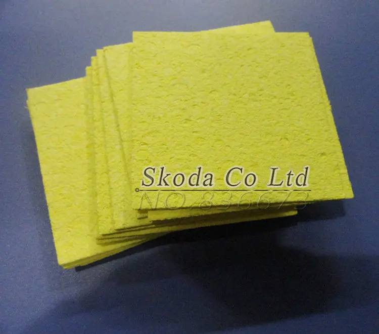 

Wholesale 50pcs/lot 60 * 60mm high temperature soldering iron Sponge Cleaning solder iron sponge