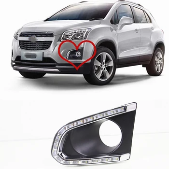 

Car Flashing Led Daytime Running Light for Chevrolet Chevy TRAX 2014 2015 2016 DRL with turn signal light fog lamp cover