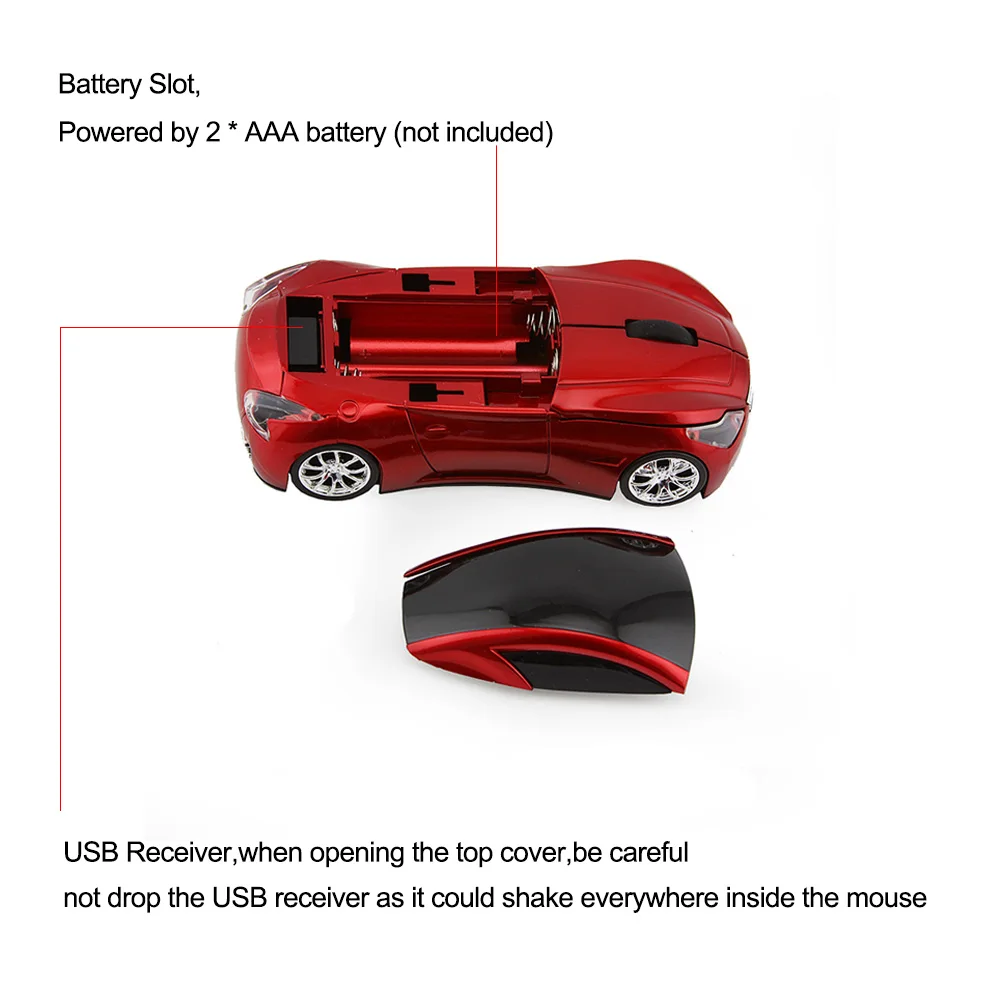 CHYI 2,4 ГГц Автомобильная беспроводная мышь 1600 dpi USB оптическая Infiniti Спортивная крутая мышка-автомобиль 3D Компьютерная игровая Беспроводная Mause для ПК ноутбука