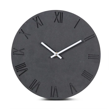 

Creative Wooden Hanging Wall Clocks Quartz Mute Living Room Home Wall Decor Europe Modern Design Wood Roman Large Number Clocks
