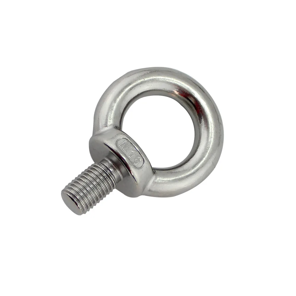 M6 M8 Eye Bolt Stainless Steel Marine Lifting Eye Bolt Ring Screw Loop