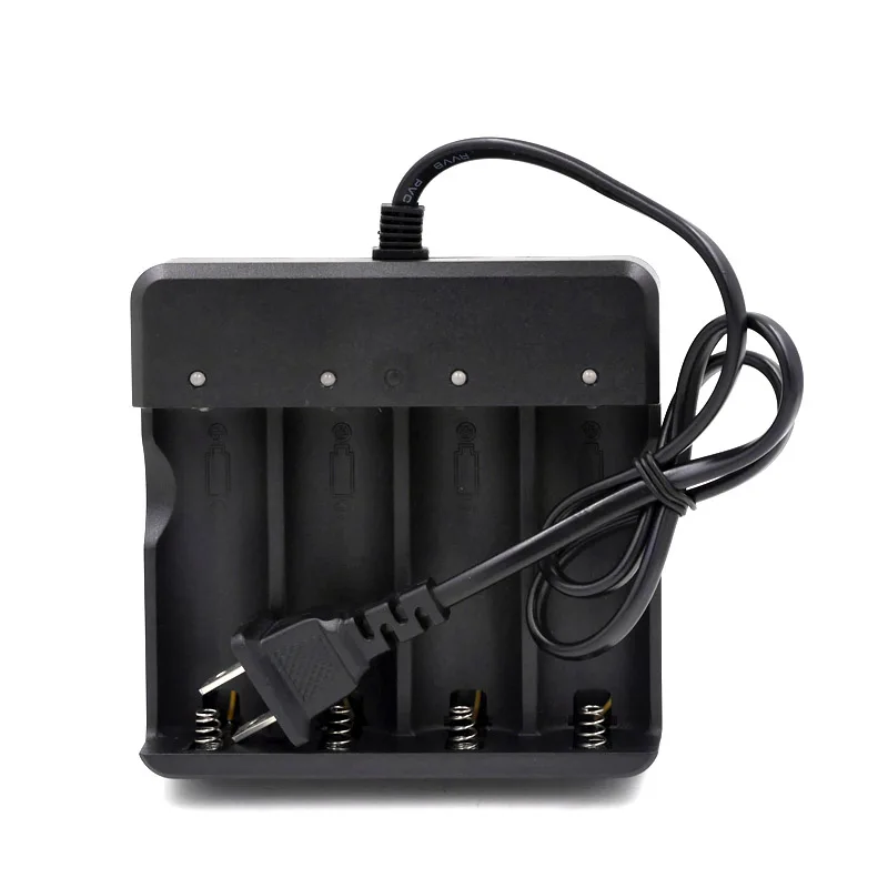 Высокое качество ЕС США Plug 18650 26650 Батарея Зарядное устройство 4 слота Универсальный автоматическая остановка Зарядное устройство для фонарика литий-ионный Батарея