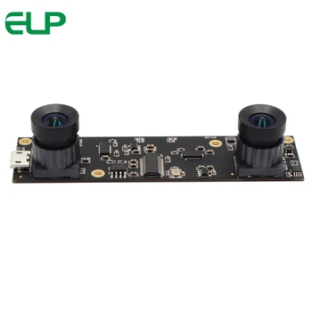 

ELP 3D Stereo Camera 2Megapixels AR0330 1920x1080 mjpeg 30fps No Distortion Dual Lens USB Camera For People counting system