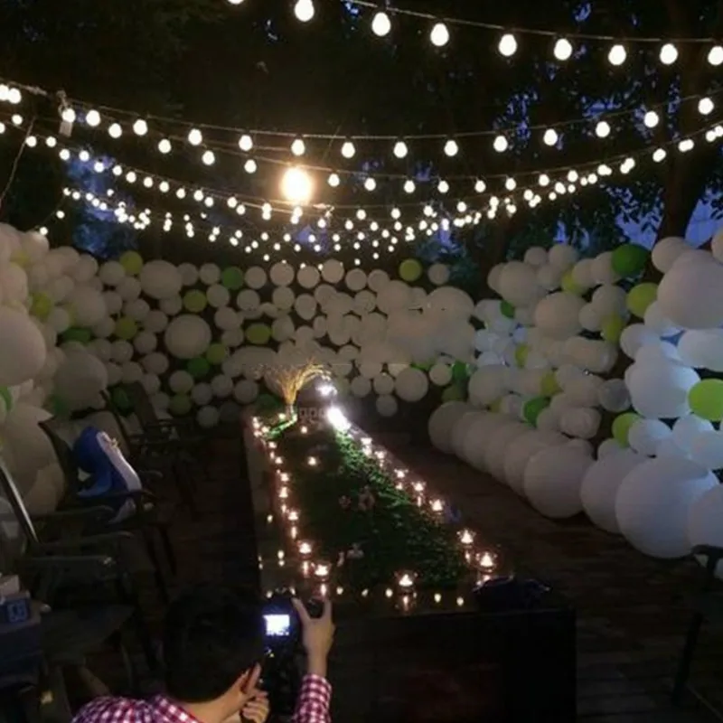 

Globe Led String Light 5cm Big Ball Outdoor Decorative Fairy Lighting Garland StringLamp for Christmas Trees,Patio.Party,Wedding