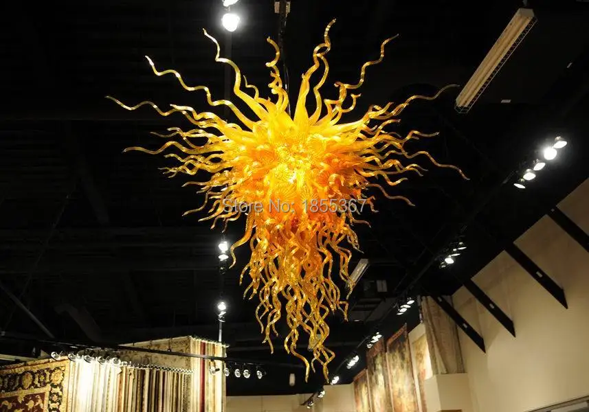 

Free Shipping Big Discount Delicate Design Art Glass Chandelier for Low Ceiling
