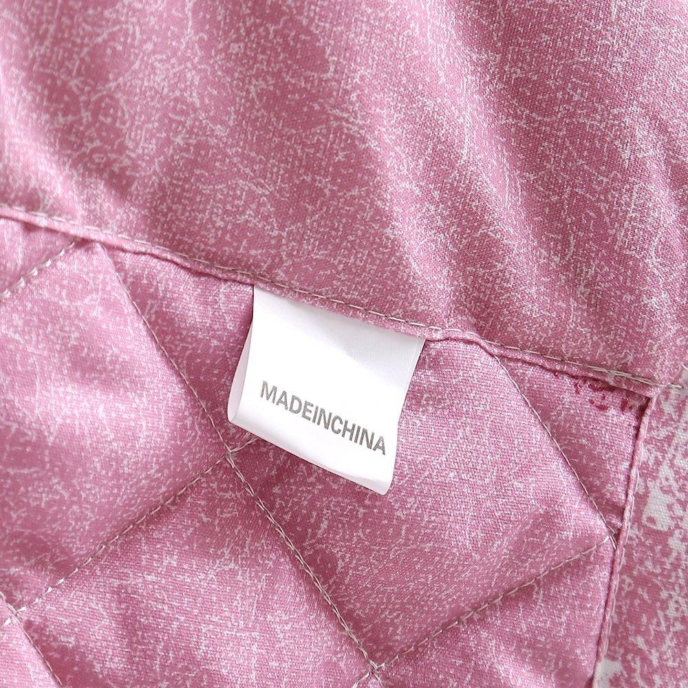 Обувь для девочек Розовый Лето Тонкий плед 3 предмета в комплекте мультфильм листья Parttern Стёганое одеяло с 2 наволочки из микрофибры дома