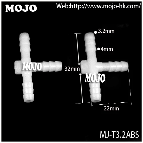 

2020 Free shipping!! MJ-T3.2ABS Water fitting connector (100pcs/lots)