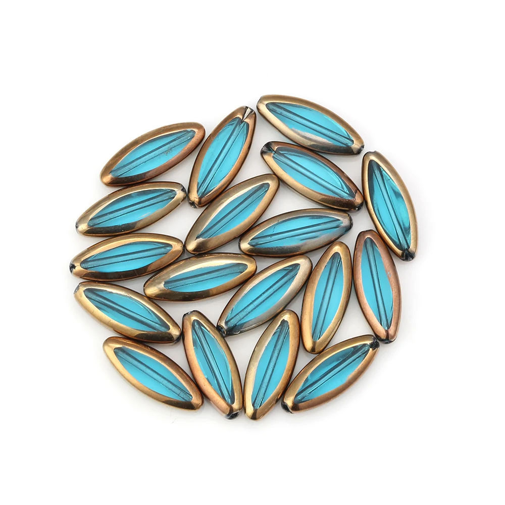 Модные стеклянные бусины MEIBEADS 18 шт./лот для изготовления ювелирных украшений