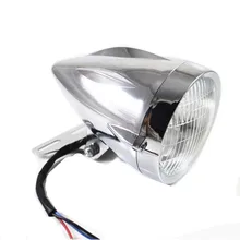 12v H4 Bullet Motorcycle Headlight Lamp w/Bracket Mount For Honda Yamaha Kawasaki Suzuki Chopper Bobber Custom