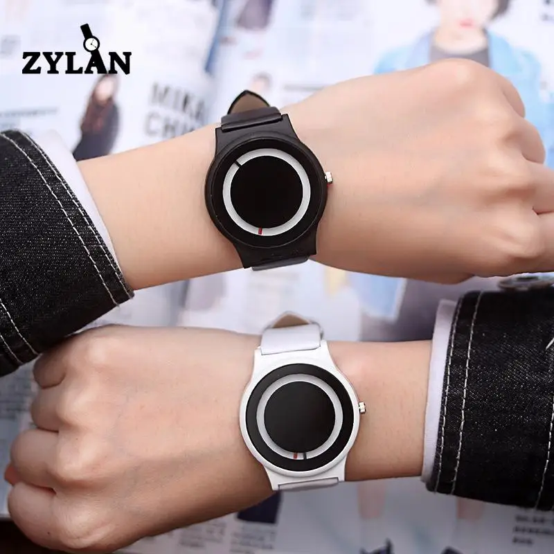 ZYLAN 100% новые женские повседневные часы уникальные мужские Простые Стильные