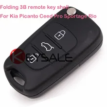 New Uncut Keyless Entry Flip Remote Key Case Shell Cover 3 BUTTONS For KIA SORENTO SPORTAGE