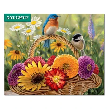 

Diamond Embroidery"chrysanthemum"Home Decor Diamond Mosaic Needlework Craft Rhinestones Cross Stitch Kit Full Square Crystal