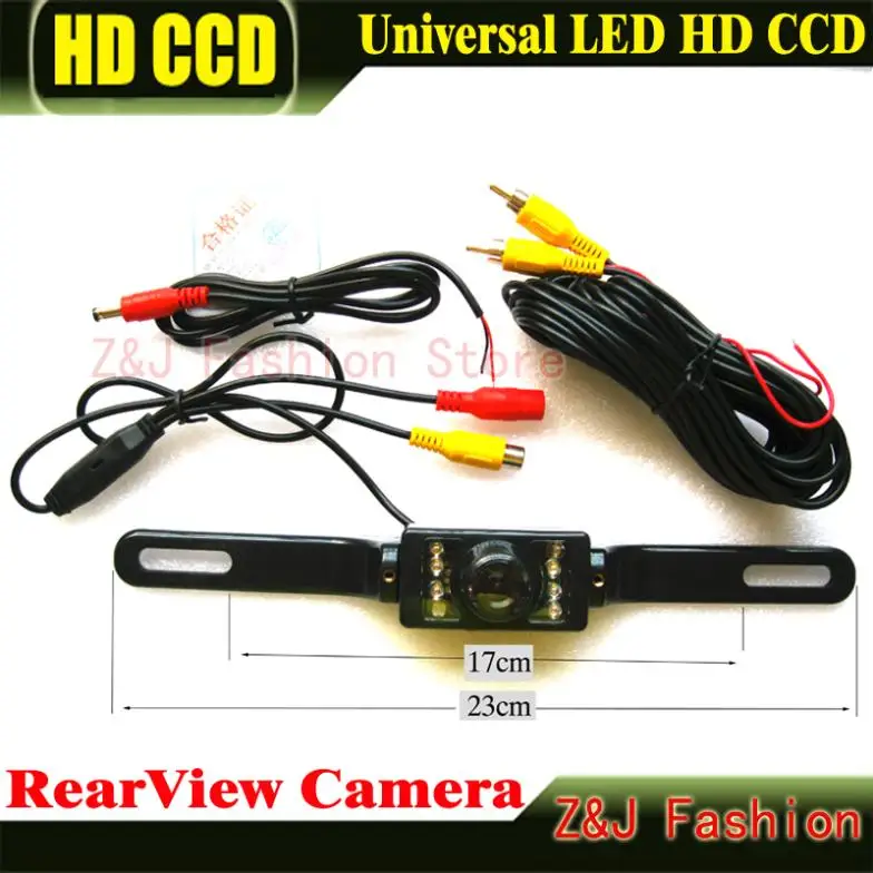 

Universal 8 LED Auto Parking HD CCD Car Rear View Camera Reverse backup Camera rearview parking Camera Free Shipping