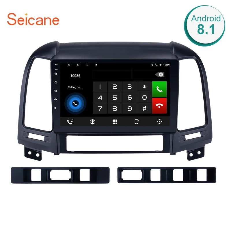 Seicane 2din Android 9,0 9 дюймов Автомобильный мультимедийный плеер gps Navi для HYUNDAI SANTA FE 2005 2006 2007 2008 2009 2010 2011 2012