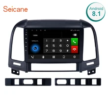 Seicane 2din Android 9,0 9 дюймов Автомобильный мультимедийный плеер gps Navi для HYUNDAI SANTA FE 2005 2006 2007 2008 2009 2010 2011 2012