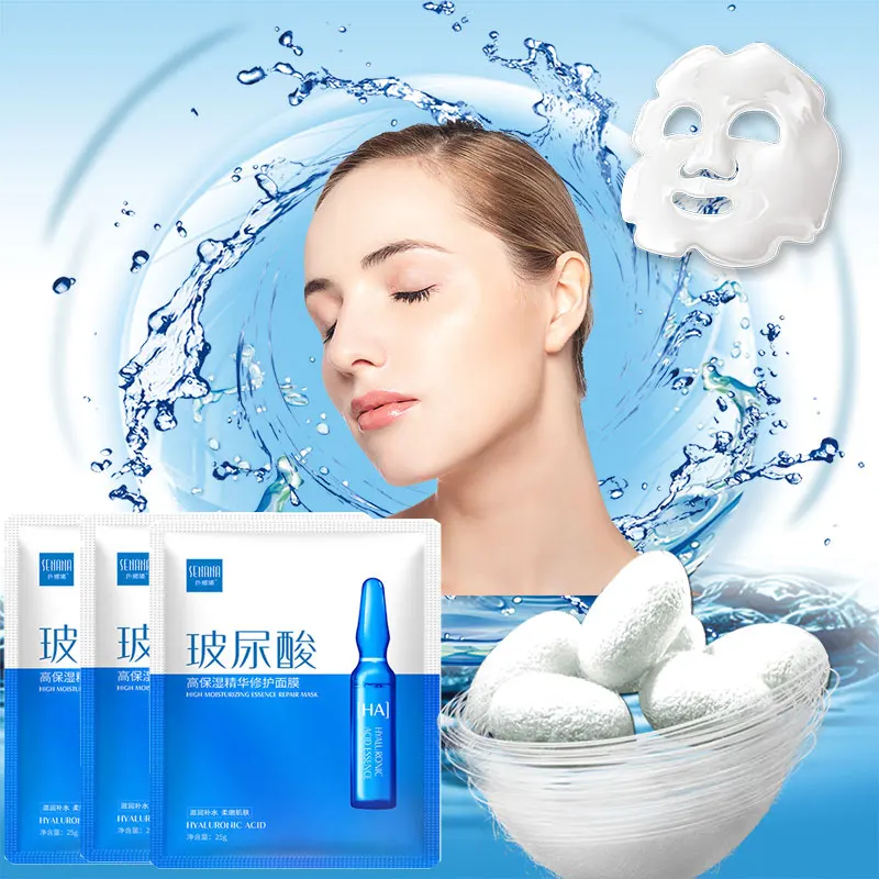Ácido Hialurónico coreano cara máscara de hoja de profundidad Facial humedad, cuidado de la piel máscara mascarilla máscaras viso coreane