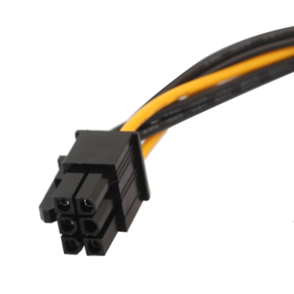 1 шт. 2 5 6Pin к двойному 4 Pin PCI E Express видеокарта адаптер питания кабель разъем