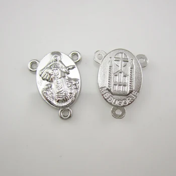 

100pcs of Our lady of Medjugorje Rosary Medal Centerpiece Center Connector