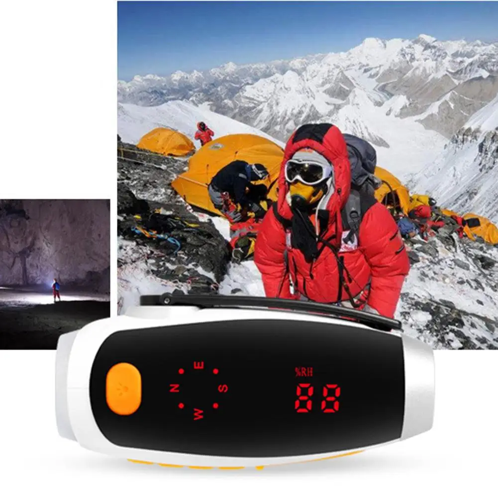 

New Multi-Function Weather Monitoring Flashlight Portable Outdoor Climbing Equipment Compact And Lightweight Portable Flashlight