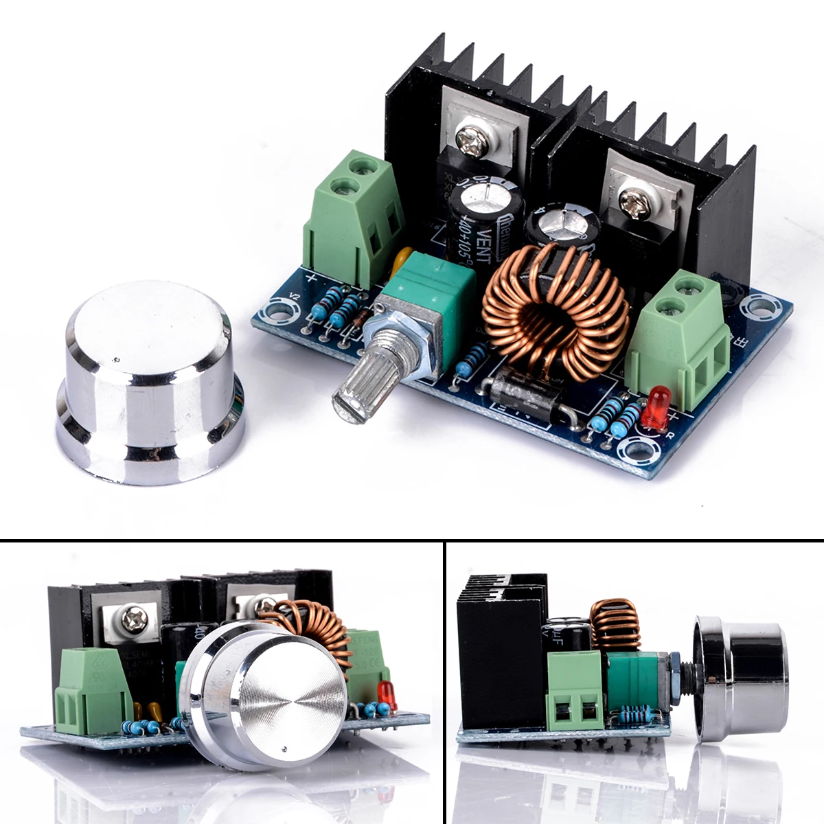 1pcs Step Down Buck Converter Power Supply Module PWM Adjustable DC-DC 4-40V To 1.25-36V Step Down Board Module Max 8A 200W