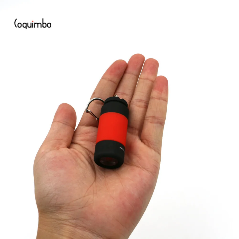 Coquimbo Super Mini 0 3W LED Flashlight USB Ultra Bright Rechargeable Pocket Keychain Light Multicolor USB