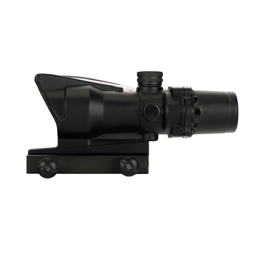 Ohhunt Охота 4X32 ACOG реальный оптоволоконный прицел BDC шеврон Подкова Сетка тактические оптические прицелы для cal. 223. 308 печать логотипа