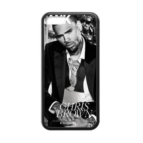 Free Shipping Plastic Case Cover Skin for apple iphone 5c Laser Chris Brown Protective PC cover case |