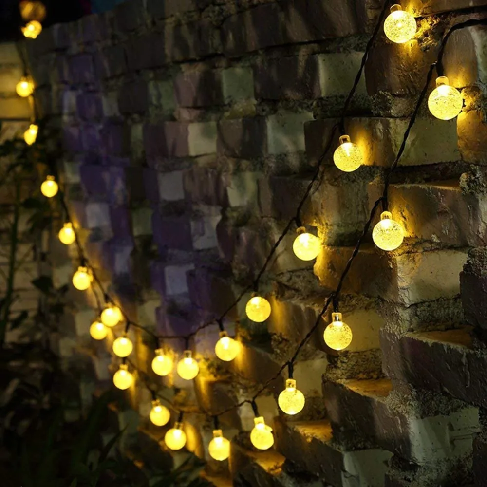 

LED Crystal Ball Solar Powered lederTEK Brand Most Popular Globe Fairy Lights for Outdoor Garden Christmas Decoration
