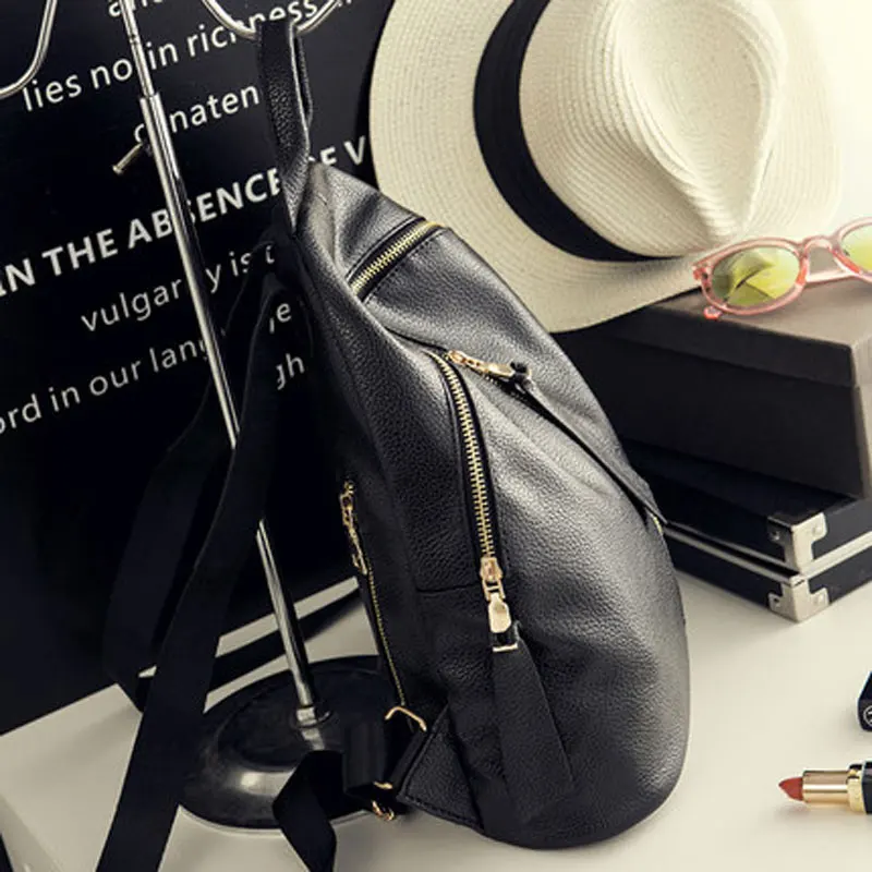 2019 حار جديد عارضة المرأة على ظهره الإناث بو الجلود المرأة حقائب الأسود Bagpack أكياس الفتيات عارضة السفر حقيبة الظهر حزمة 2019 حار جديد عارضة المرأة على ظهره الإناث بو الجلود المرأة حقائب الأسود Bagpack أكياس الفتيات عارضة السفر حقيبة الظهر حزمة