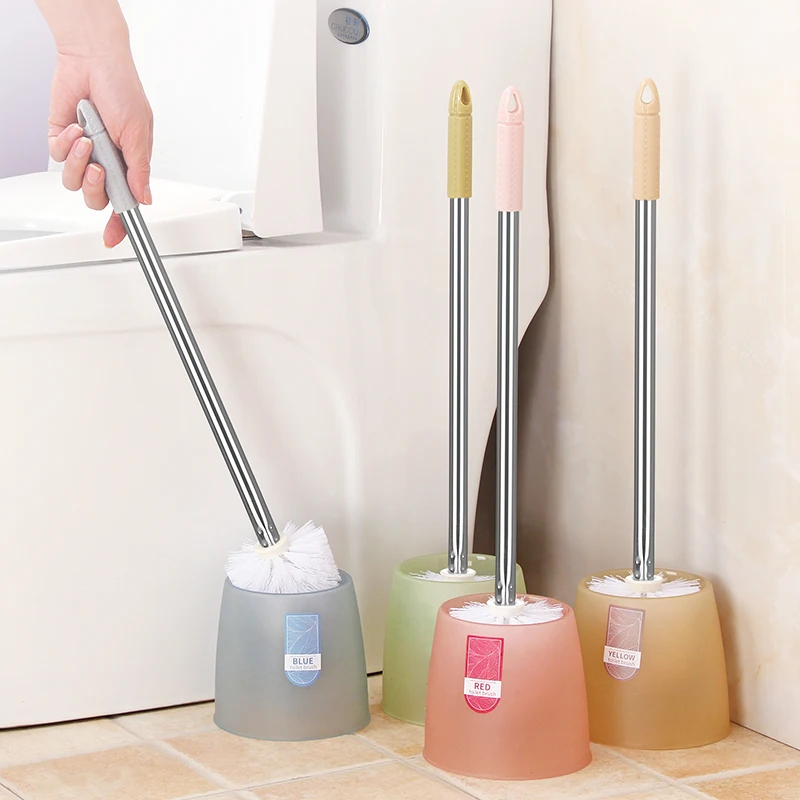 

Creative stainless steel long handle toilet brush