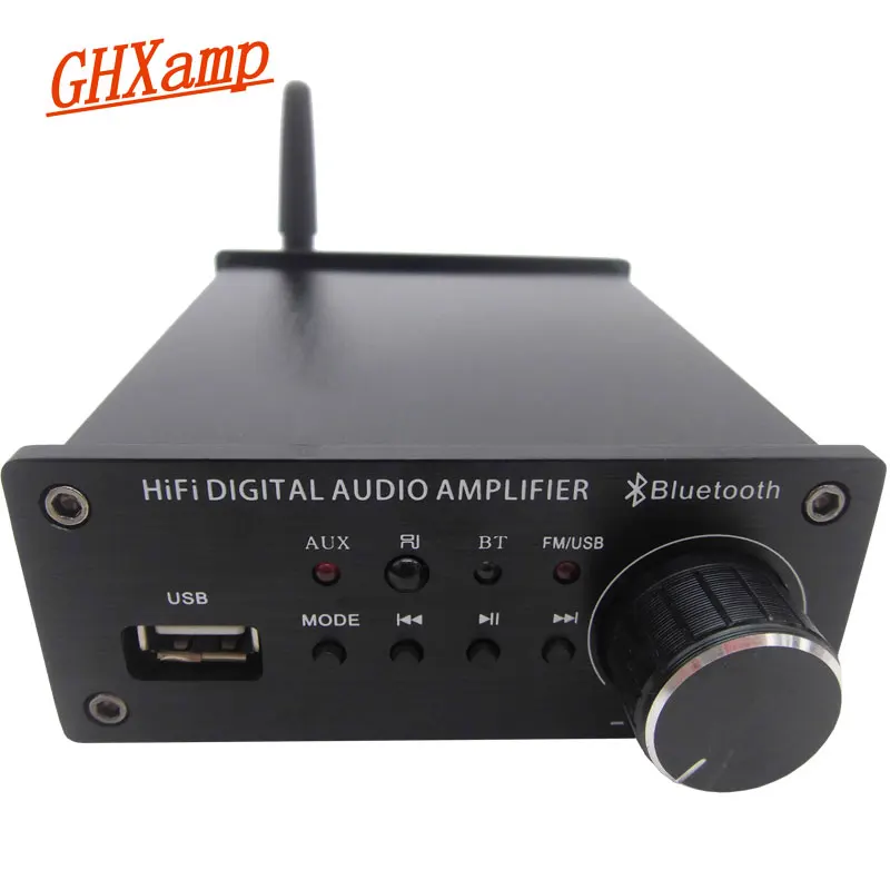 GHXAMP TPA3116D2 Bluetooth Digital Audio Amplifier 50W*2 Hifi Amp Support U Disk Playback FM Radio AUX input Remote Control 1PC GHXAMP TPA3116D2 Bluetooth Digital Audio Amplifier 50W*2 Hifi Amp Support U Disk Playback FM Radio AUX input Remote Control 1PC