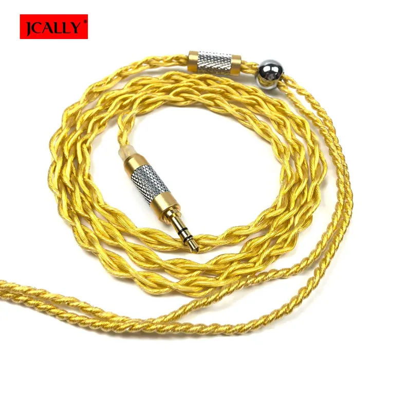 

JCALLY 4 Strands 5N MMCX Earphone Cable for Shure SE215 SE535 for Weston 0.78 TFZ W4r A2DC Ls50 IE80 Replacement Cabl 0.75mm
