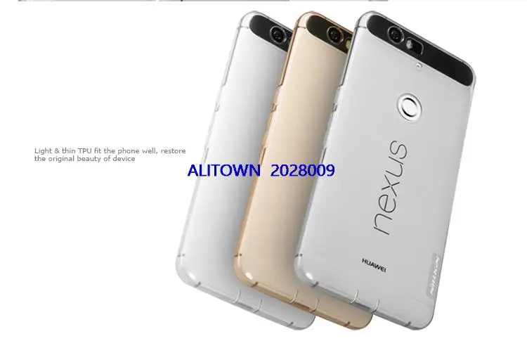 Thin Transparent Nature TPU case for HUAWEI Nexus 6P soft cover Back housing