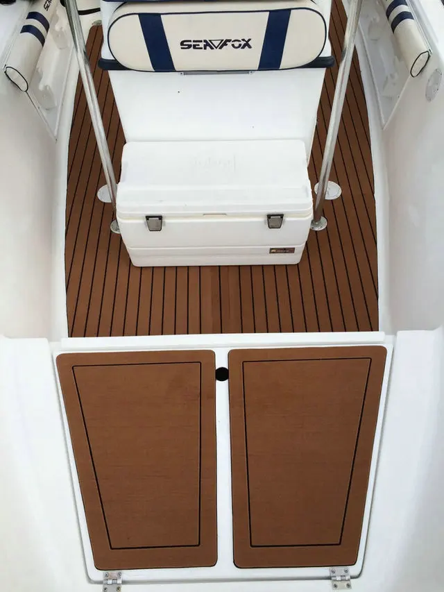 Морская Лодка EVA тик палубный лист MLS светильник коричневый с черной полосой 3" X 94" 1/4"
