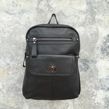 Feminine Backpack Rucksack Genuine Leather Backpacks for teenage girls School Bag Fashion Black Back Pack Mochila Backpack youth
