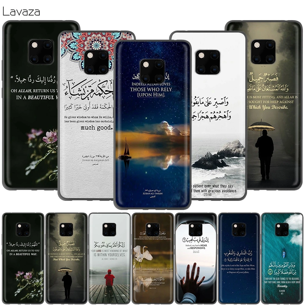 

Lavaza Arabic Quran Islamic Muslim Case for Huawei P30 P20 P10 P9 P8 Mate 20 10 Pro Lite P Smart 2017