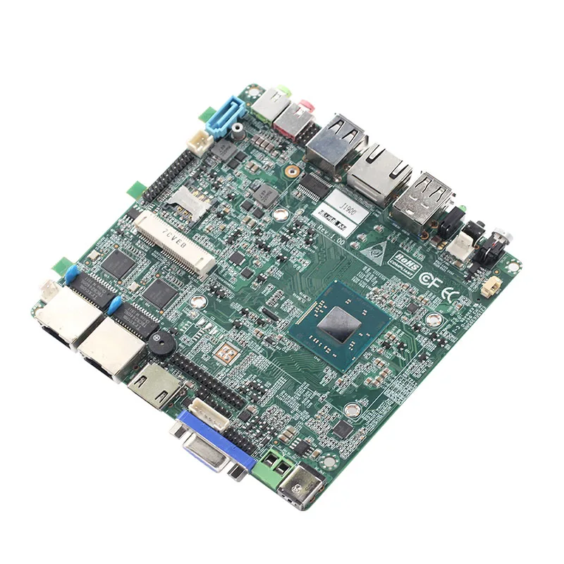 

HD Graphics fanless Win 10 linux 2/4Lan 1*mini pcie J1900 desktop computer industrial pc motherboard