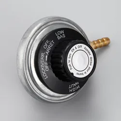 One Pound Propane Tank Low Pressure Gas Regulator Valve Adjustable Propane Tank 1/4inchbarb Hose Connection Kit 47600 BTU/HR