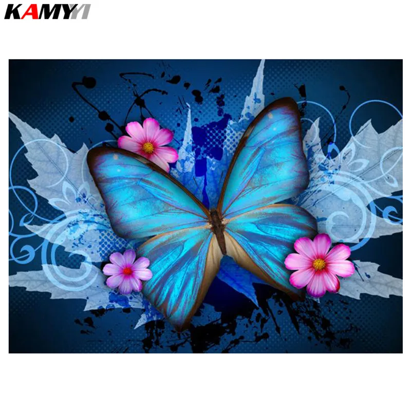 

5D DIY Diamond Painting Butterfly Rhinestones Mosaic Cross Stitch Kits Flower Diamond Embroidery Full Square Dropshipping XY1
