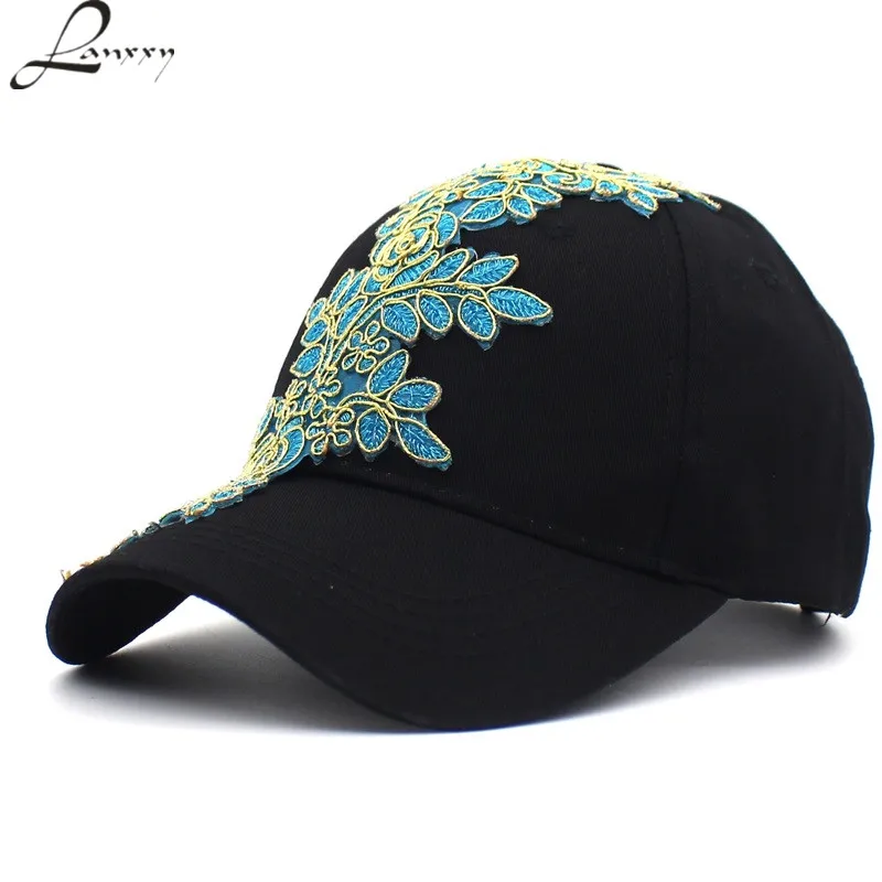 

Lanxxy New Flowers Baseball Caps for Women Girls Snapback Hats Leisure Headwear Vintage Hat Gorras Casquette Cap