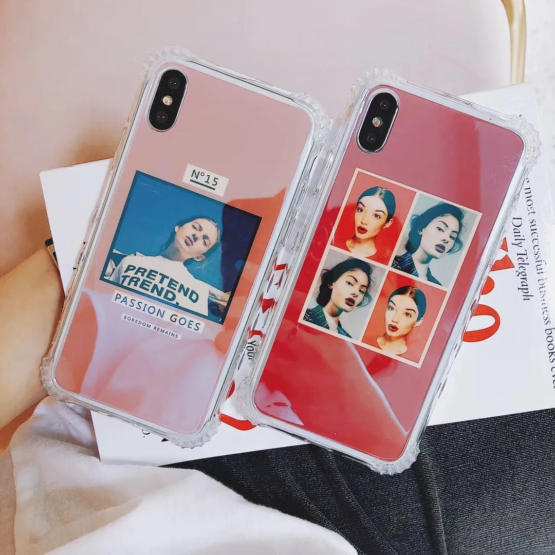 Cool Girls Square window Phone Case For iphone 8 Case For iphone X 6S 6